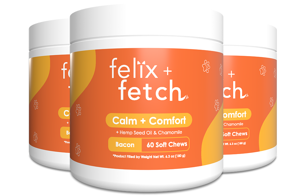 Calm + Comfort Chews For Dogs (3 Jars) - Subscription